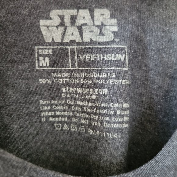 Gray T Shirt Star Wars X-Wing Starfighter Schematic Episode IX Rise Of Skywalker - Picture 3 of 4